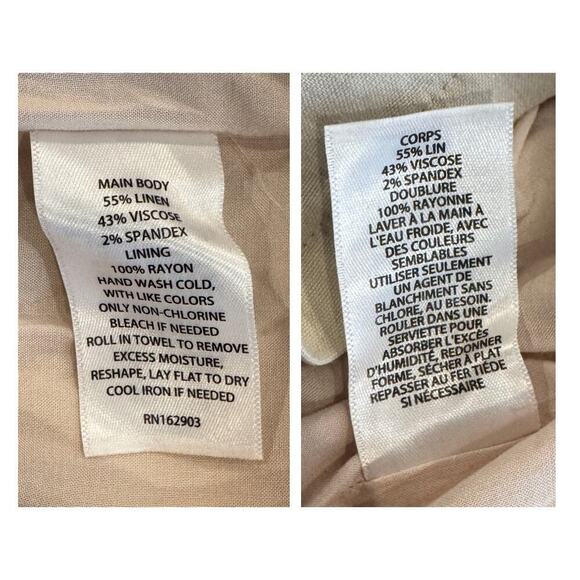 Rachel Parcell Linen Blend Button Front Puff Sleeve Dress Size Medium - Picture 6 of 7